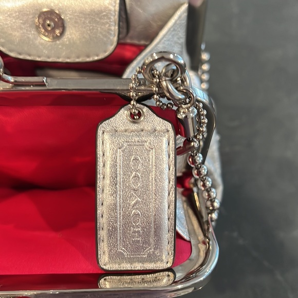 EUC Coach Ball Chain Kiss Lock Evening Bag - Picture 13 of 16